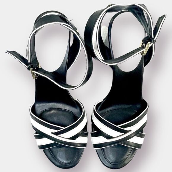 Tommy Hilfiger Block Heel Sandals T-Strap Ankle Straps Size 7.5 - Picture 9 of 12